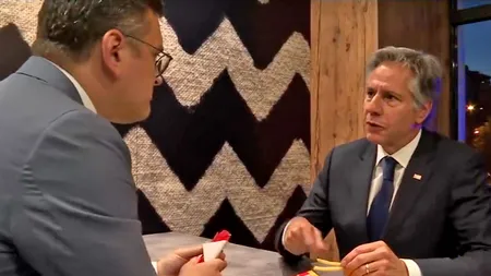 VIDEO | Dmitro Kuleba l-a dus pe Antony Blinken la cină, la McDonald's. Kuleba trata mahmureala cu Dublu Cheese