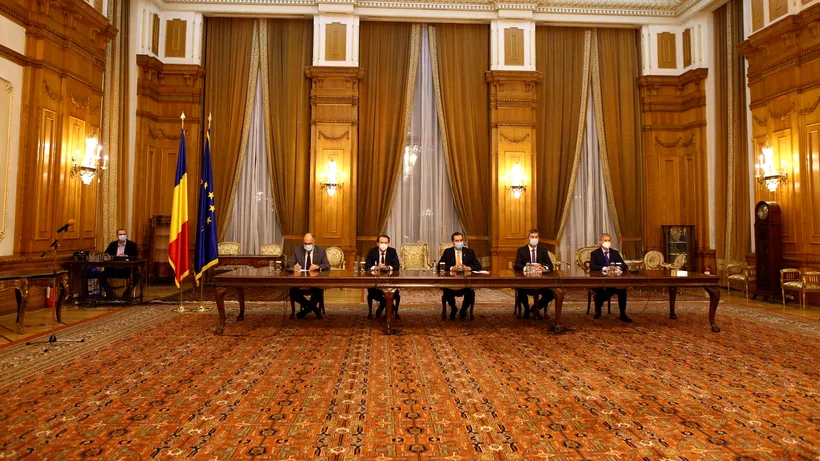 Liderii PNL, USR PLUS şi UDMR au semnat acordul de guvernare