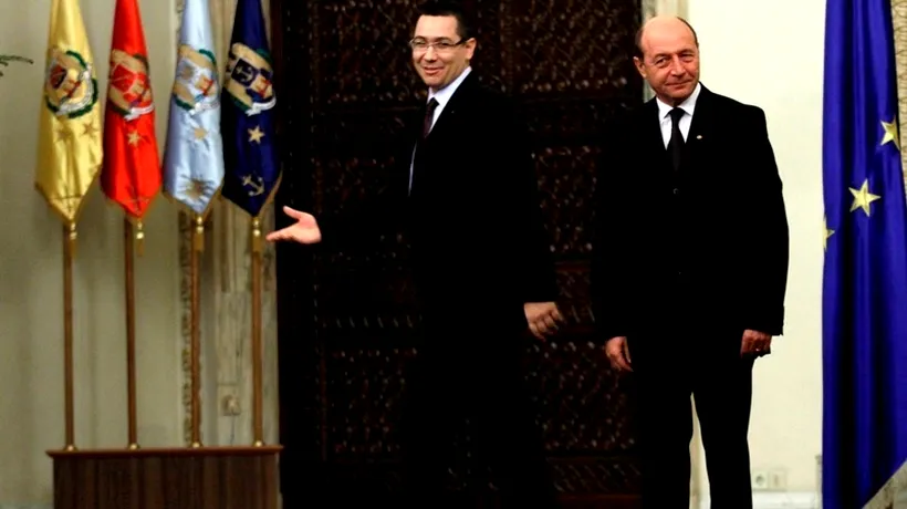 Victor Ponta și Traian Băsescu se încălzesc pentru scandalul bilețelul de Bruxelles