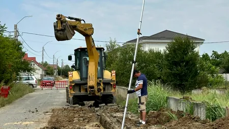 (P) Consiliul Județean Ilfov lucrează la extinderea rețelei de apă și canalizare, în Tunari