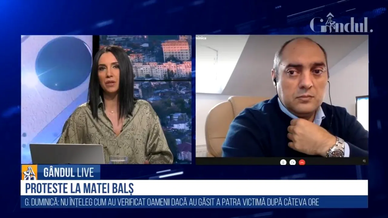 GÂNDUL LIVE. Gelu Duminică, despre tragedia de la „Matei Balș”: Iohannis a avut același discurs ca și Ponta, după „Colectiv”