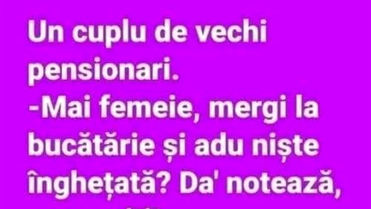 BANCUL ZILEI | Un cuplu de vechi pensionari
