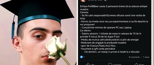 Iulian din Iași a găsit pe Facebook un anunț de angajare la Pull&Bear. A plătit 450 de lei „taxă de training”, dar ce a urmat depășește orice imaginație