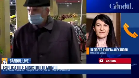 GÂNDUL LIVE. Violeta Alexandru, ministrul Muncii, despre cazul femeii cu pensie de 15 lei: Avem probleme de ABC în sistemul de pensii, de bază și noi visăm la lucruri mărețe!