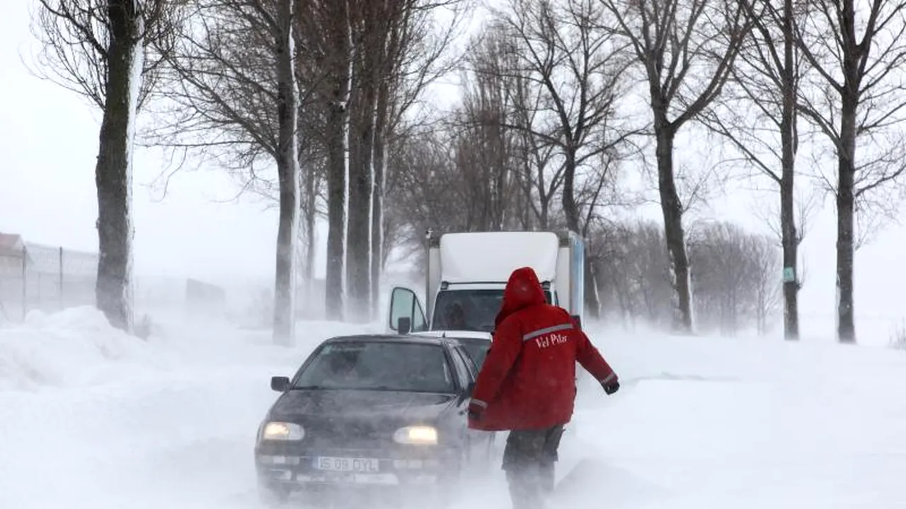 VREMEA. COD GALBEN de ninsoare și viscol în 19 județe