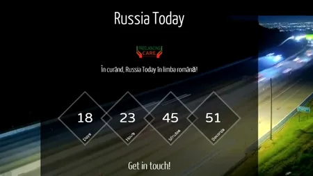 Russia Today va emite în limba română