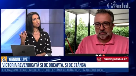 GÂNDUL LIVE. Lucian Romașcanu, senator PSD: „Avem un regret că am pierdut Capitala, dar rămânem cel mai mare partid”