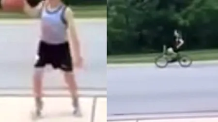 Ce gest a făcut un băiat, după ce o fată care mergea cu bicicleta i-a refuzat „avansurile