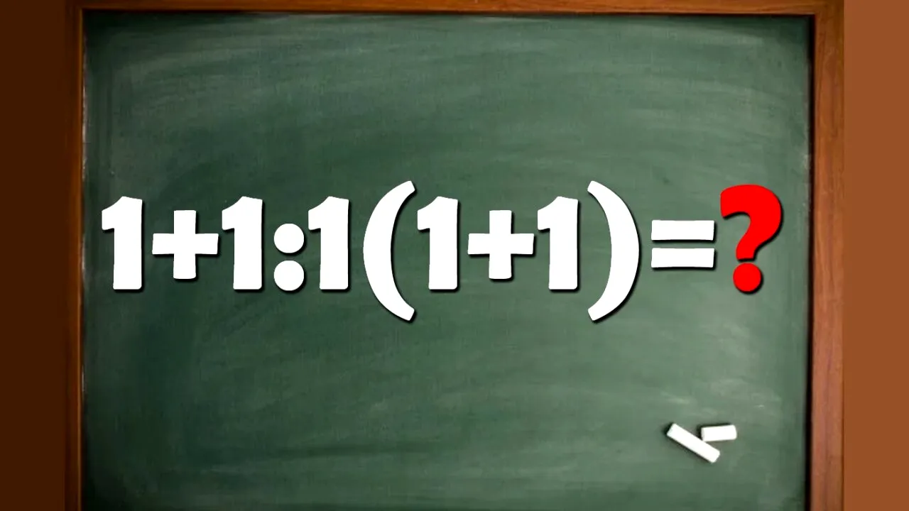 Test IQ banal | Cât face 1+1:1(1+1)? Atenție la detalii!