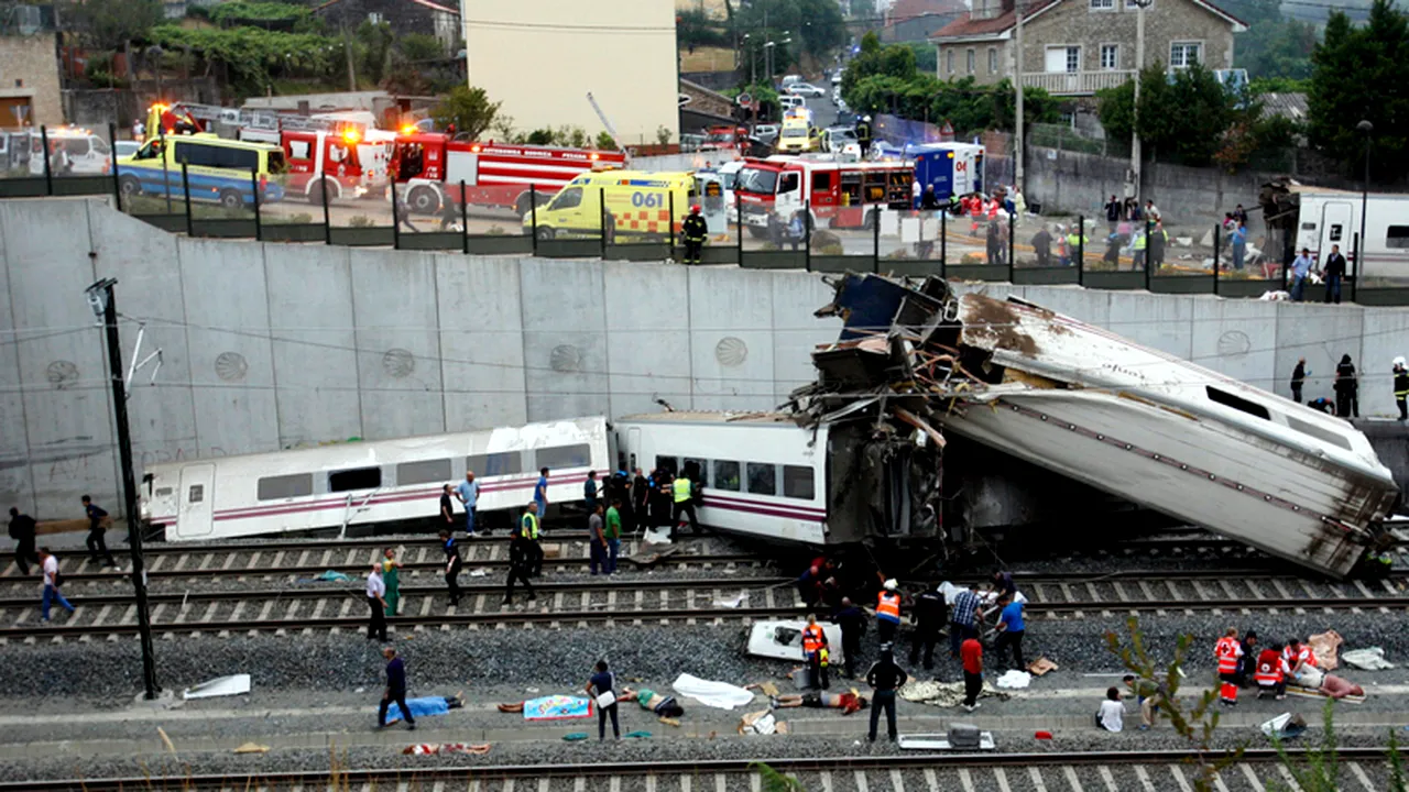 11 persoane puse sub acuzare pentru accidentul de tren din Spania, în care au murit 79 de oameni