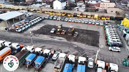(P) Societatea Salubrizare Sector 5 este pregătită pentru primele ninsori. 64 de utilaje şi peste 200 de oameni asigură deszăpezirea
