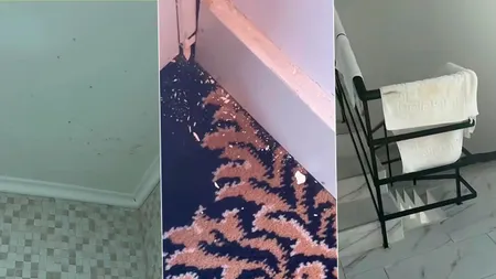 Ce a găsit un cuplu într-un hotel de 3 stele din Eforie Nord, la 350 de lei pe noapte: mucegai, instalații sanitare stricate, pereți murdari și praf. Revoltați, oamenii au filmat totul. Ce s-a întâmplat după ce au primit altă cameră