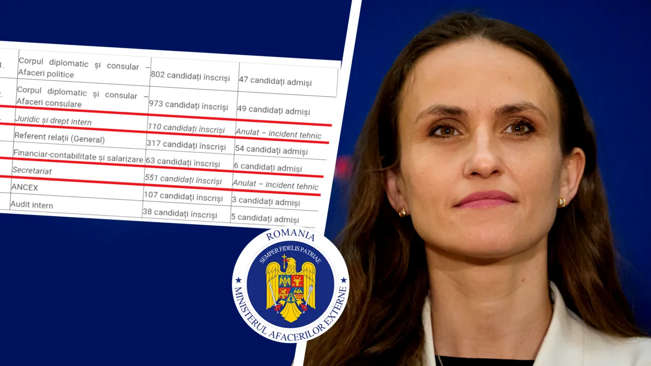 Nu doar alegerile se anulează fără explicații, ci și concursurile de angajare din MAE. Sute de candidați au aflat că au dat degeaba interviul din cauza unui „incident tehnic”/ Sursele Gândul dezvăluie motivul uluitor pentru care concursurile au fost anulate