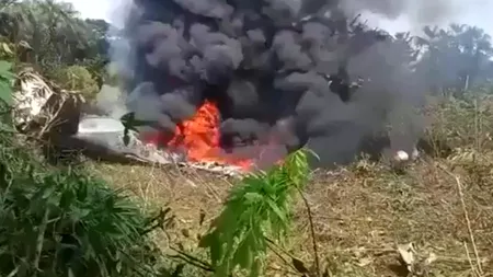 Catastrofă aviatică în Columbia. Un avion militar C-130 Hercules s-a prăbușit imediat după decolare. Sunt cel puțin 66 de morți și zeci de răniți