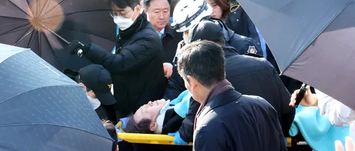 VIDEO | Liderul opoziţiei din Coreea de Sud, înjunghiat în timpul unei CONFERINȚE de presă