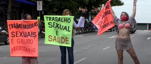 Lucrătoarele sexuale din Brazilia protestează și cer să fie vaccinate cu prioritate împotriva COVID-19