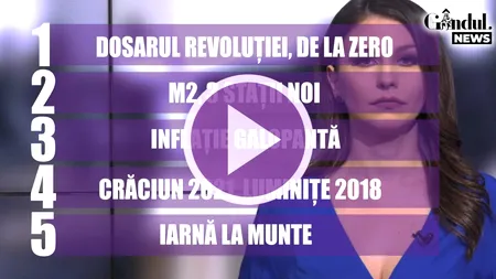 GÂNDUL NEWS. Dosarul Revoluției se reia de la zero (VIDEO)