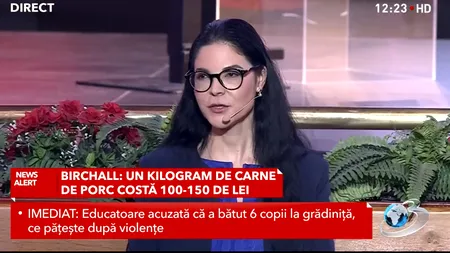 Ana Birchall, candidată la prezidențiale, nu a știut cât costă carnea de porc în România. Ce preț a estimat