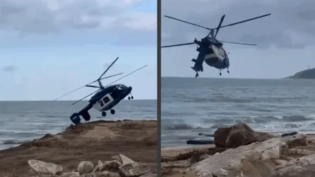 Imagini spectaculoase cu elicopterul rușilor care s-a prăbușit în Daghestan. Victimele erau chiar de la fabricile lor de armament