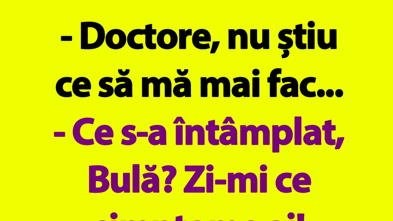 BANC | Simptomele lui Bulă