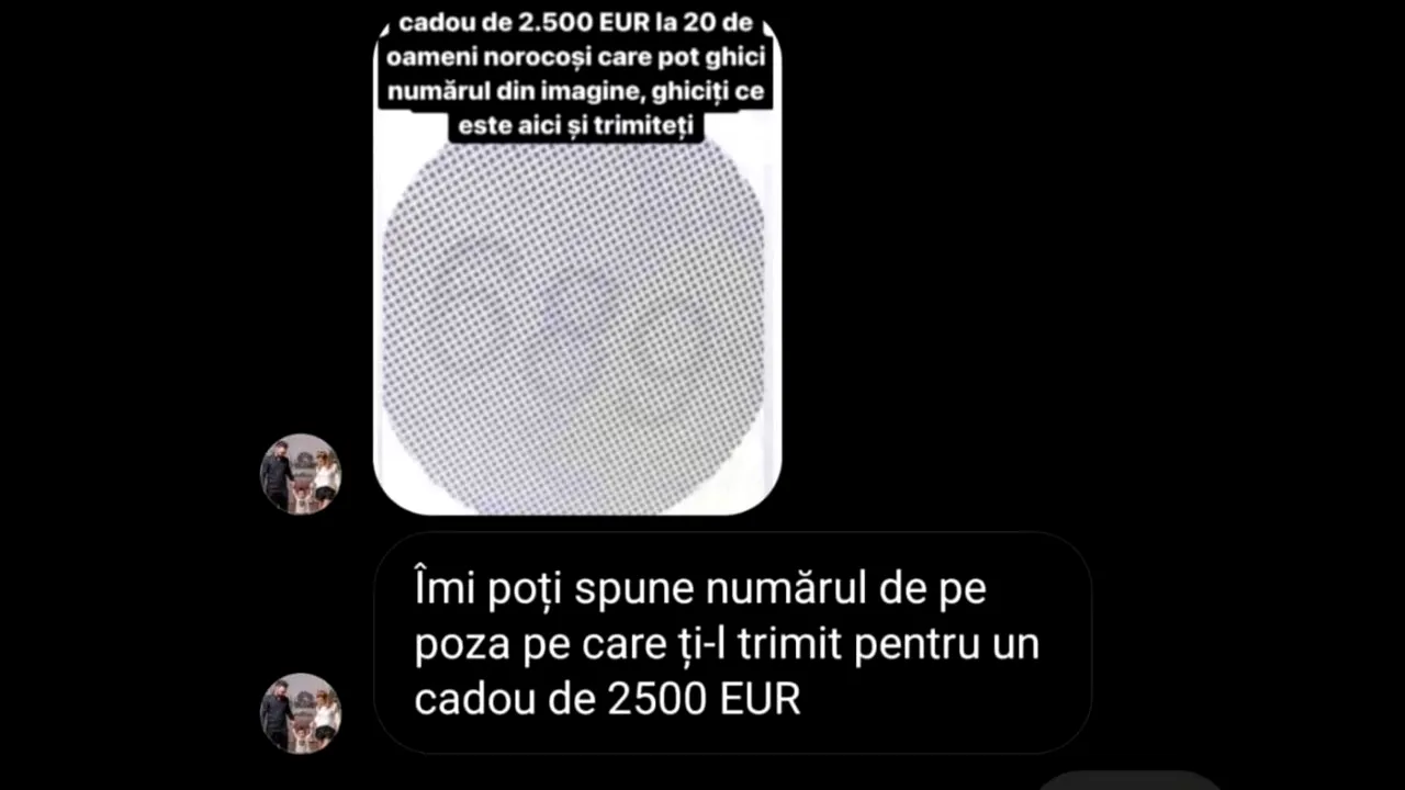 „Spune-mi numărul din poză și îți trimit 2.500 de euro!” Ce a pățit o prahoveancă după ce a primit acest mesaj pe Instagram