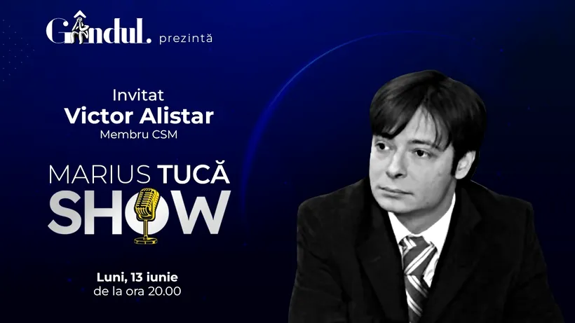 Marius Tucă Show începe luni, 13 iunie, de la ora 20.00, live pe gandul.ro