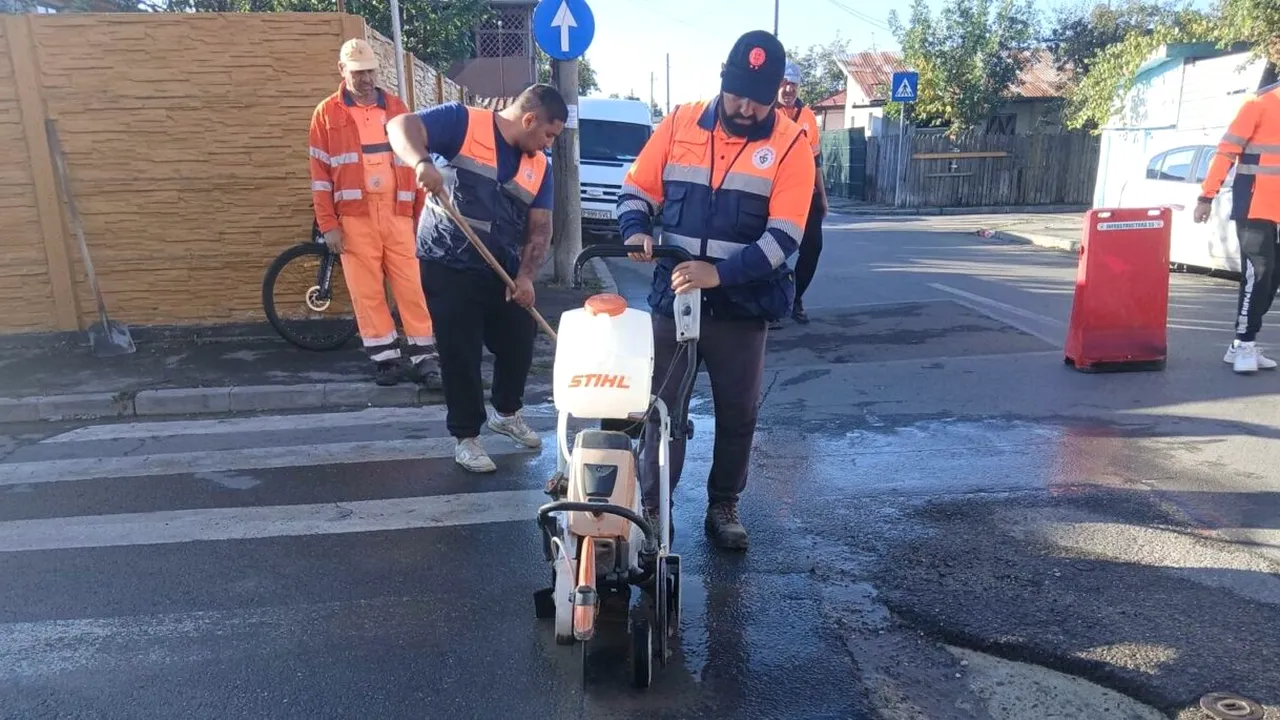 (P) Infrastructură S5. Societatea Infrastructură S5 S.A. a intervenit pe străzile Ciubotica Cucului și Ilie Guriță