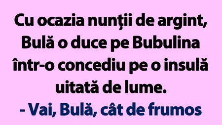 BANC | Bulă, Bubulina și nunta de argint