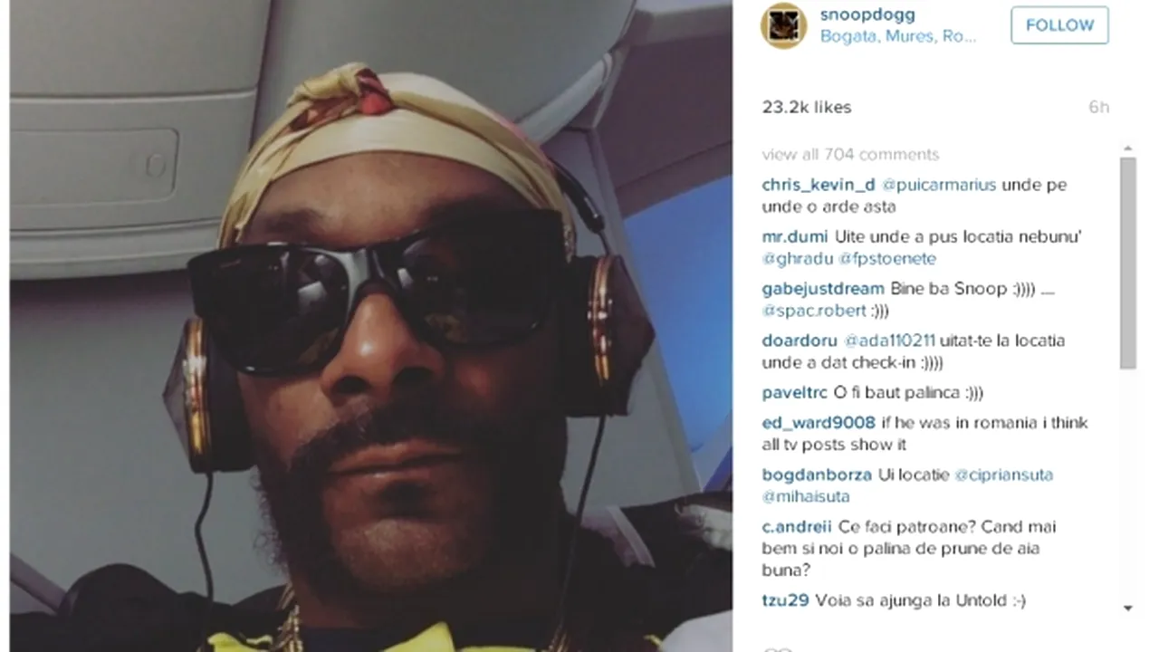 Puterea Internetului: După ce gafa lui a devenit virală, Snoop Dogg a anunțat că vine în Bogata, Mureș