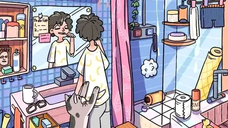 Test de inteligență! Doar persoanele cu un IQ mare pot vedea steagul roșu din imagine, în doar 12 secunde