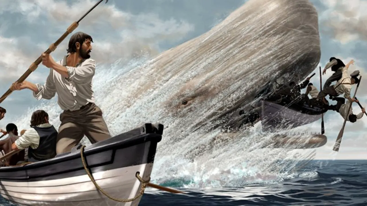 HERMAN MELVILLE, DOODLE cu MOBY DICK de la GOOGLE. Povestea faimoasei balene albe. VIDEO