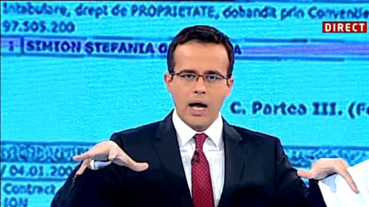 Totul s-a întâmplat în direct. Mihai Gâdea nu a avut replică. „Pe documentul  făcut la secret, în frunte e Antena 3