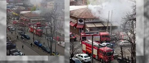 Incendiu la un restaurant din Sectorul 5 al Capitalei. Mai multe echipaje ale ISU sunt la fața locului