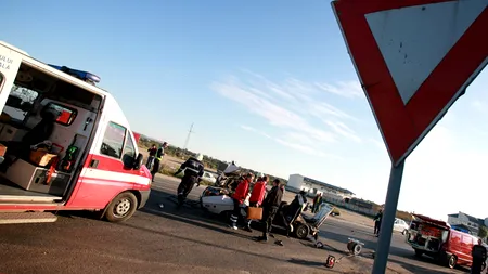 ACCIDENT pe DN 2 București - Urziceni. Un mort și trei răniți, după ce două mașini s-au ciocnit