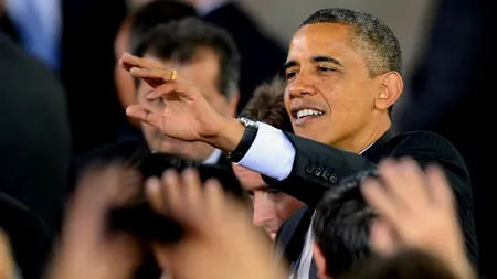 Întâlnirea actriței Claire Danes cu președintele Barack Obama. 