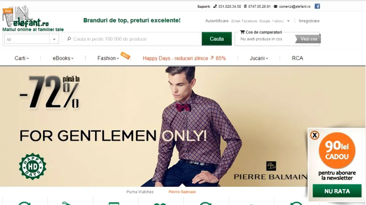 BLACK FRIDAY 2013 Elefant.ro. Reduceri de până la 90% la cărți, jucării și produse de îmbrăcăminte