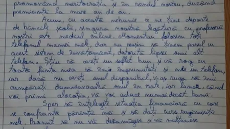 EMOȚIONANT. O elevă i-a cerut primarului să-i cumpere un telefon pentru cursurile online, cu promisiunea că-l va plăti din alocația sa: „Sunt conştientă că singura noastră şansă pentru a reuşi în viaţă este să învăţăm bine”