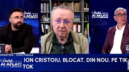 Ion Cristoiu, BLOCAT pe Tik Tok înainte de alegeri