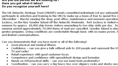 Miroase urât și e posibil să faci duș o dată pe lună. Totuși este jobul pe care se bat 1.500 de persoane