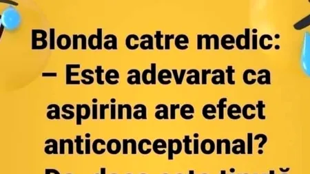 BANCUL zilei | „Este adevărat că aspirina are efect anticoncepțional?”