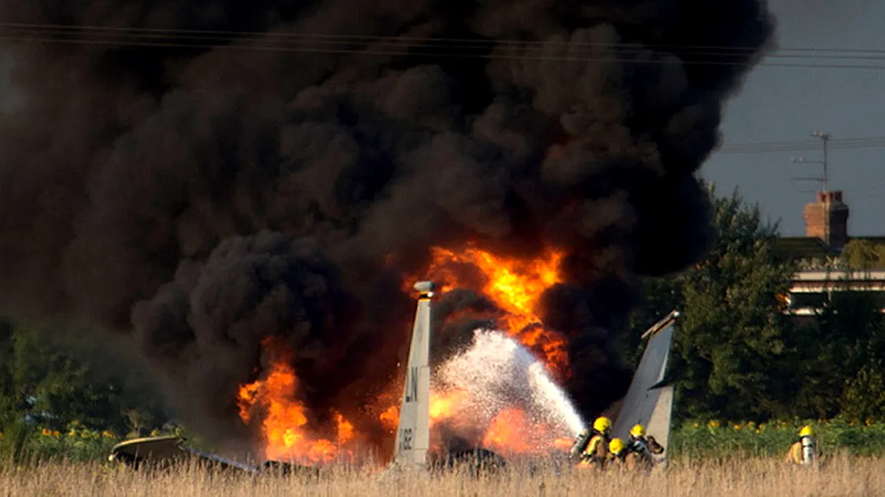 Un avion de vânătoare american s-a prăbușit în Marea Britanie