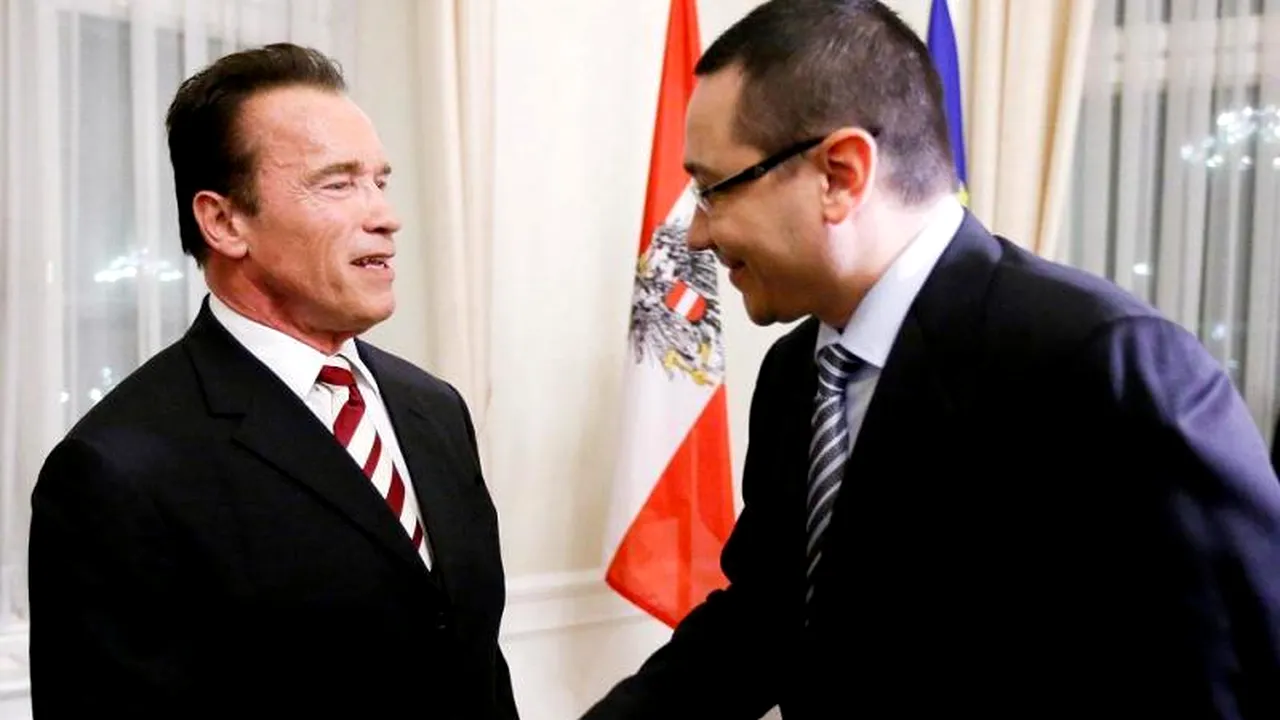 Victor Ponta îl aduce pe Arnold Schwarzenegger în România: 