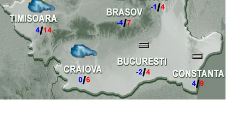 VREMEA. PROGNOZA METEO pentru luni și marți, în București și în țară. Cum va fi VREMEA pe 6 și 7 ianuarie