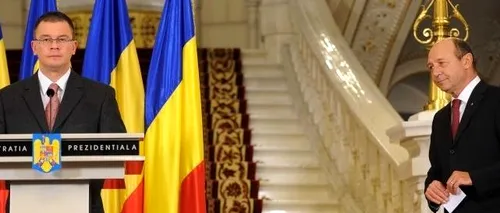 Premierul demis Ungureanu și o parte a membrilor Cabinetului său, la Palatul Cotroceni