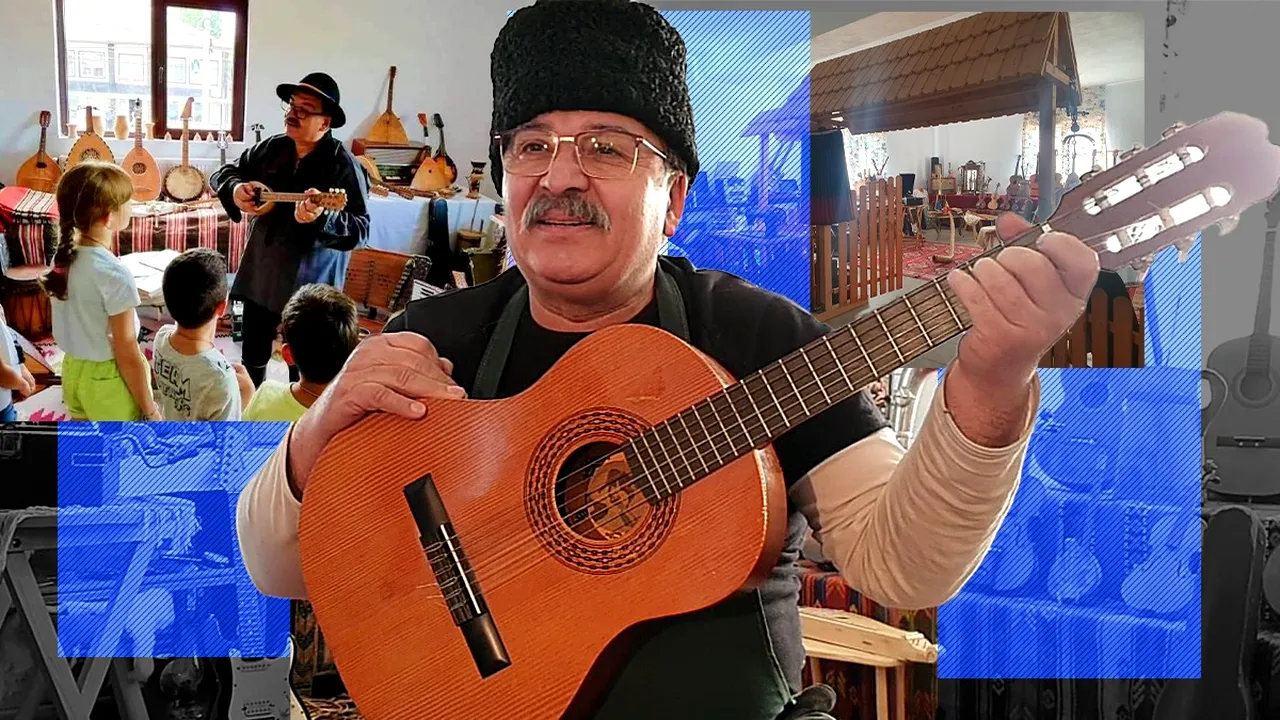 EXCLUSIV VIDEO | Constantin Ghinea Dumitrache, artistul comparat cu marele Tudor Gheorghe, și-a transformat atelierul de lucru într-un mic muzeu al satului - GALERIE FOTO