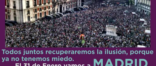 Partidul spaniol Podemos, aliatul Syriza, pregătește o demonstrație de forță la Madrid
