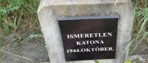 Mormântul unui erou român, VANDALIZAT la Satu Mare! Placa de căpătâi, înlocuită cu o inscripție maghiară