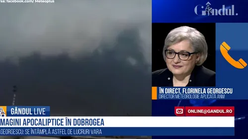 GÂNDUL LIVE. Florinela Georgescu, director Meteorologie Operațională: „Se pune problema cum ne protejăm de aceste fenomene naturale”