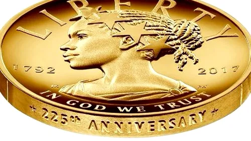Lady Liberty de pe moneda SUA, portretizată pentru prima dată în istorie drept o femeie de culoare