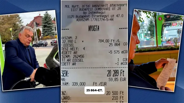 Viktor Orbán a verificat cu ochii lui „prețul protejat” la pompă în Ungaria. Cât a plătit premierul maghiar pentru 33 de litri de motorină